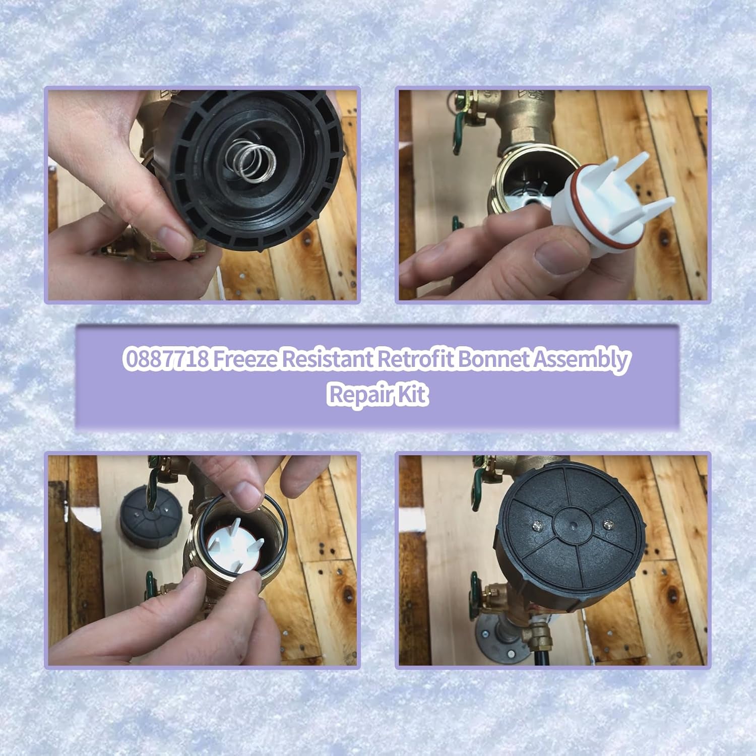 Replacement for Watts 0887718 Backflow Convert Kit Fits for 1" Freeze Resistant Retrofit Kit 800M4-QT to 800M4-FR