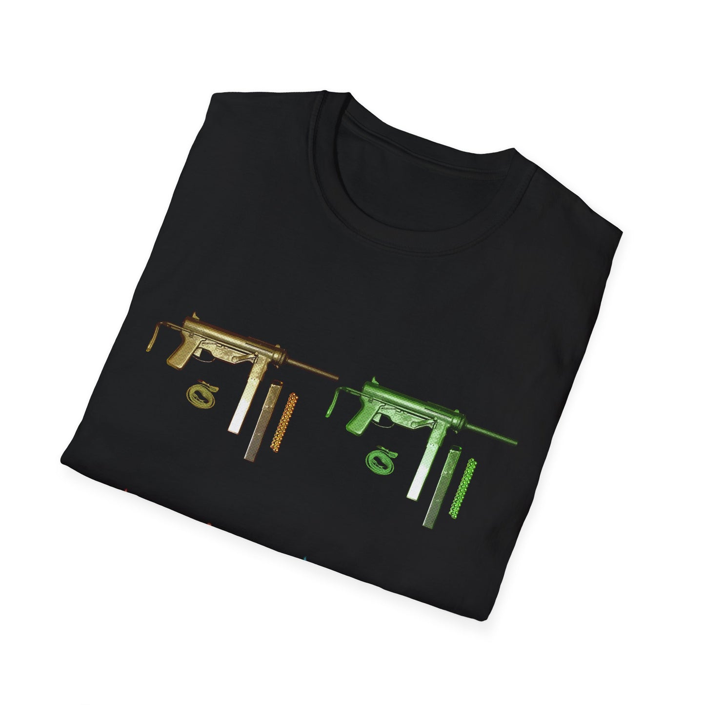 Grease Gun M3 submachine gun POP ART Unisex Softstyle T-Shirt