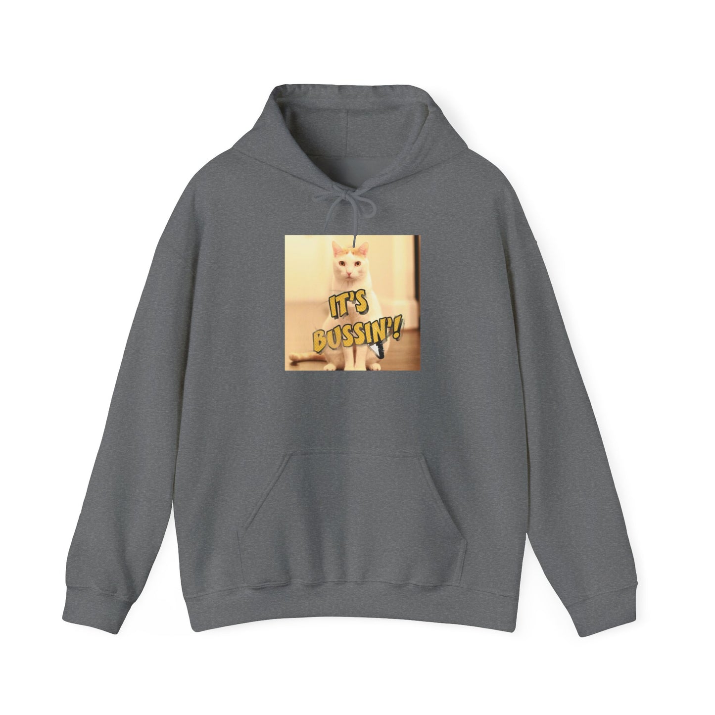 IT 'S BUSSIN CAT Unisex Heavy Blend™ Hooded Sweatshirt