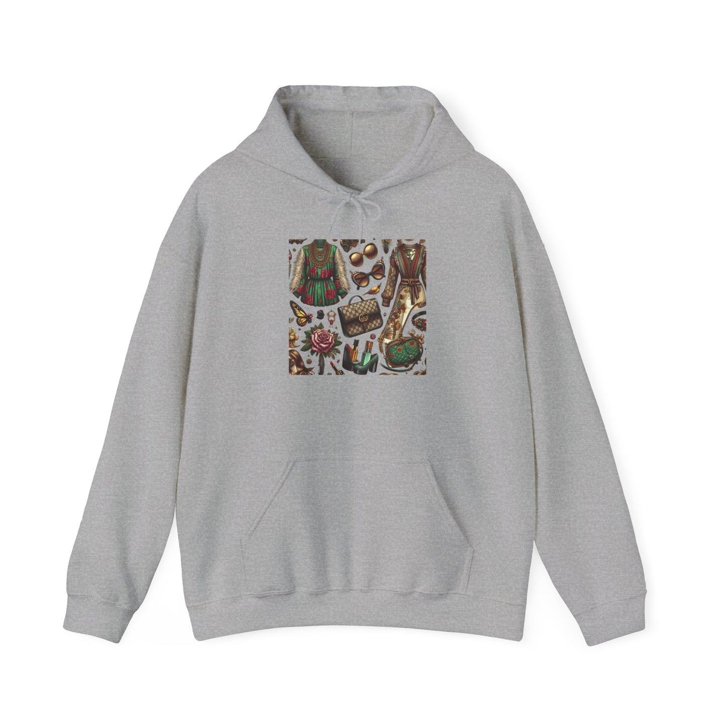 Vintage-Gucci Inspired Art Hoodie – Unisex Heavy Blend™ Hooded Sweatshirt