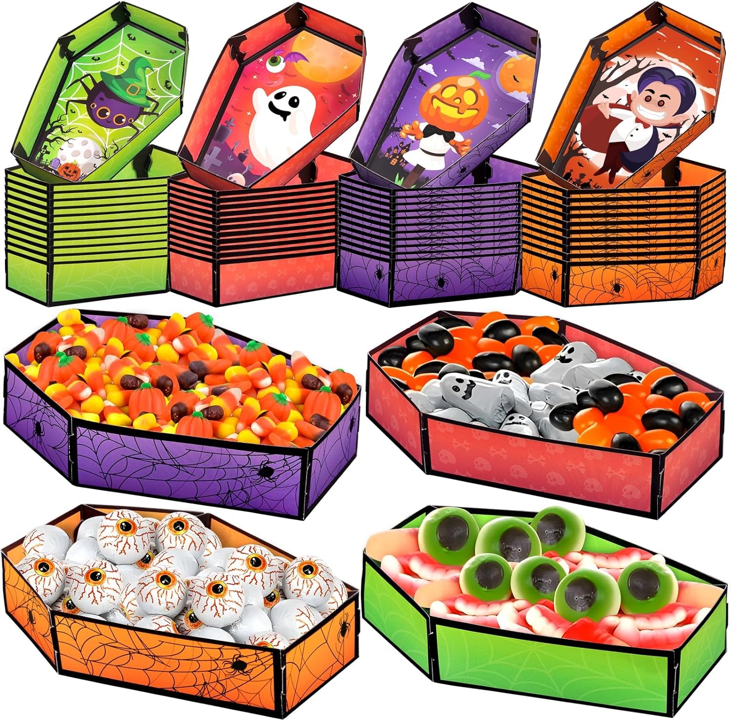 50 Pack Football Party Decorations Paper Food Trays - Helmet Movie Night Supplies Snack Stadium Serving Plates for Super Football Bowl Birthday Disposable Decor