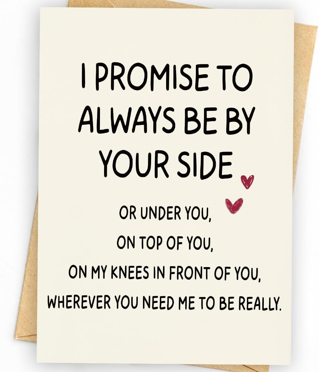 Funny Birthday Card & Gifts for Husband Boyfriend Him, Happy Anniversary Card & Gifts, Valentine Day