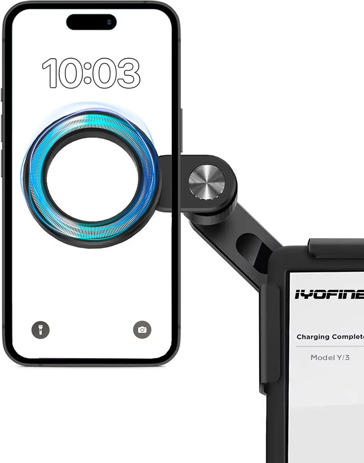 Phone Mount for Tesla Model Y Accessories 2024, No Glue Required, for Magsafe Magnetic Car Dash Phone Holder for Tesla Model 3/Y/S/X/Cybertruck Accessories (For Model 3/Y/S/X/Cybertruck)