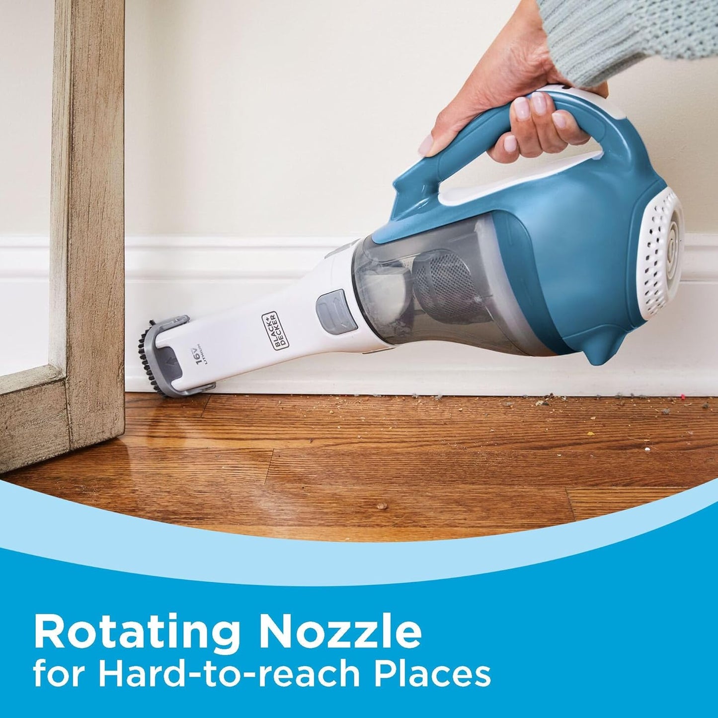 Dustbuster Advancedclean Cordless Handheld Vacuum, Compact Home and Car Vacuum with Crevice Tool (CHV1410L)