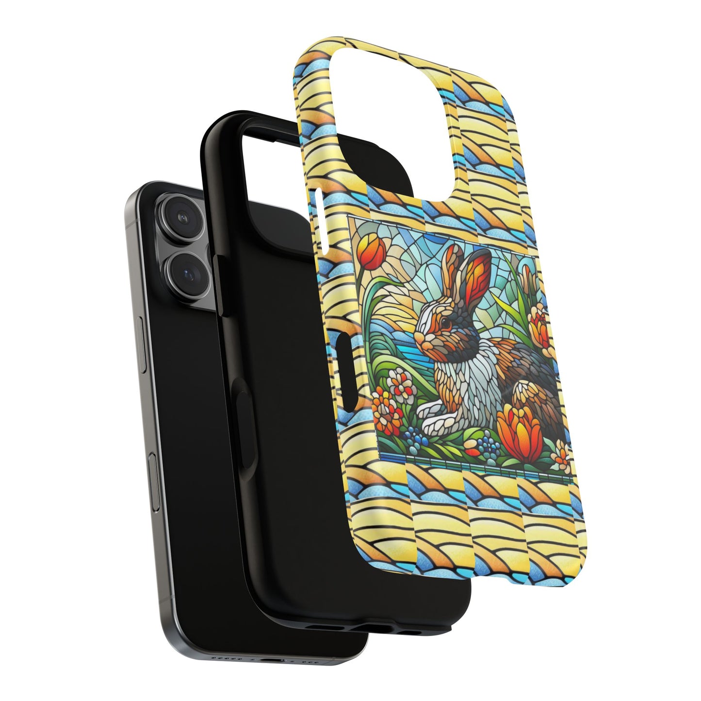 Dutch Rabbit Animal Stained Glass Design Tough Magnetic Cases