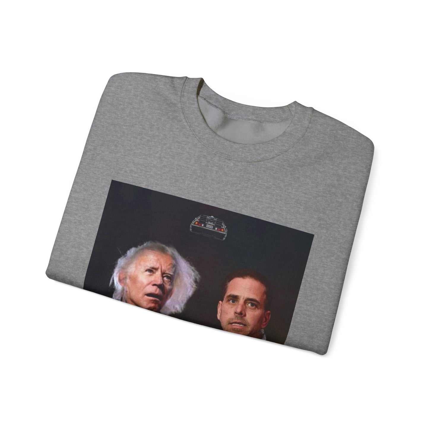 Hunter Biden Convicted Felon Pardon Back to the basement Unisex Heavy Blend™ Crewneck Sweatshirt