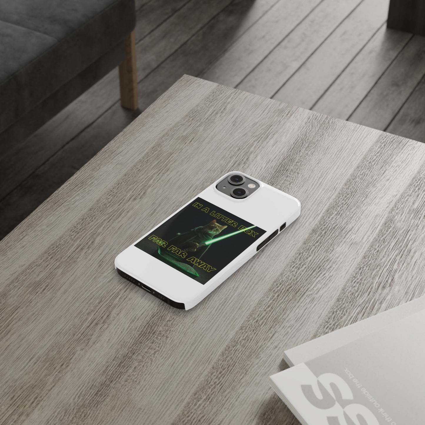 STAR WARS CAT IN A LITTER BOX FAR FAR AWAY  Slim Phone Cases