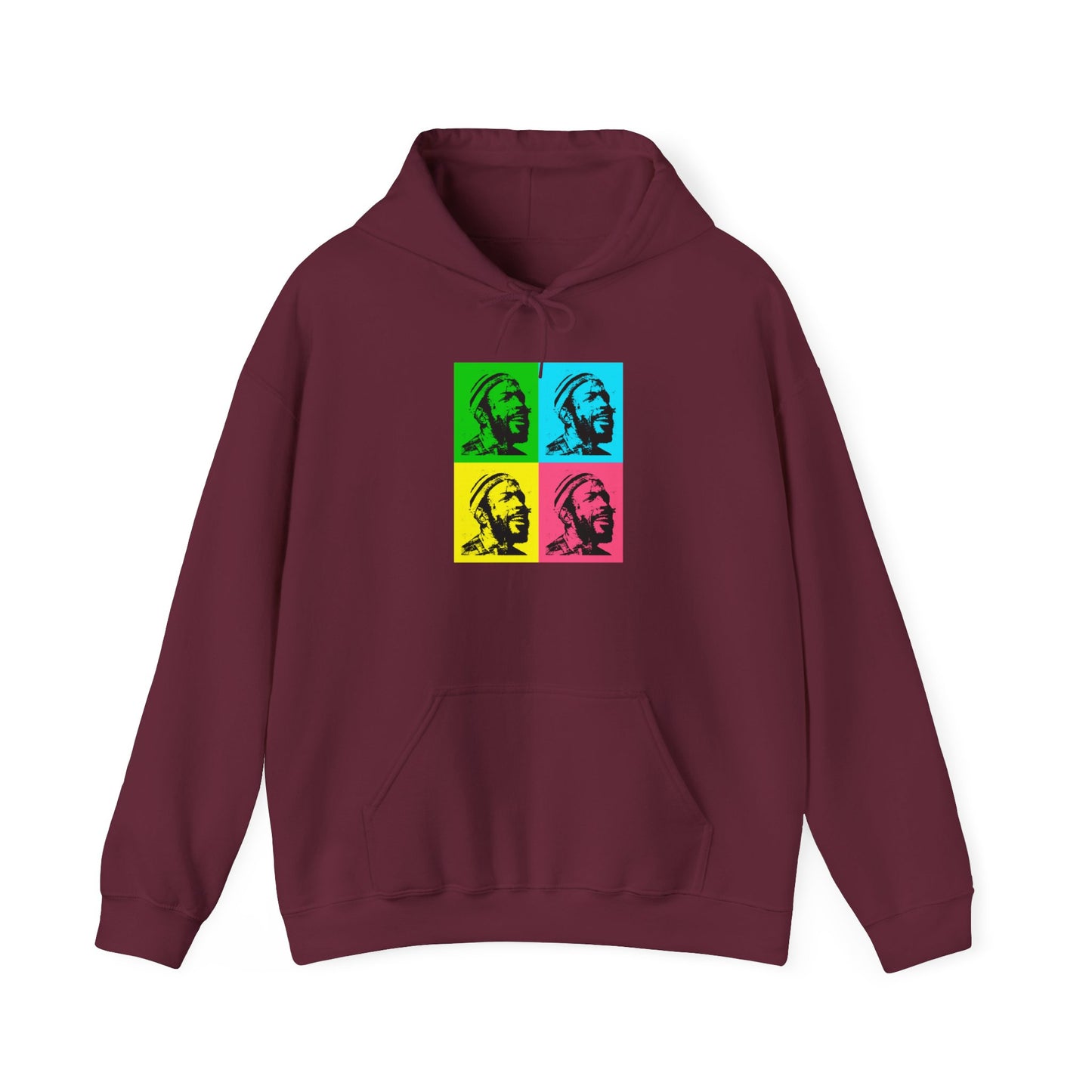 Marvin Gay Andy Warhol Style Pop Art Unisex Heavy Blend™ Hooded Sweatshirt