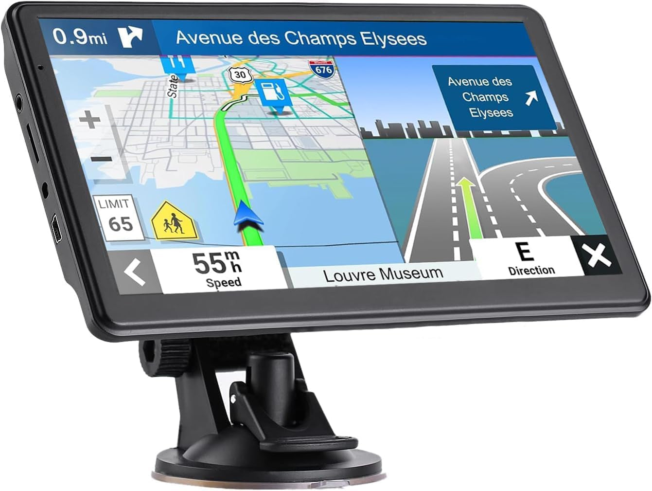 GPS Navigation for Car,7 Inch High-Definition Touch Screen 256-16GB，2025 Maps (Free Lifetime Updates), Truck GPS Commercial Drivers, Semi Trucker GPS Navigation System, Custom Truck Routing TRUCK DRIVER TRUCK DRIVER