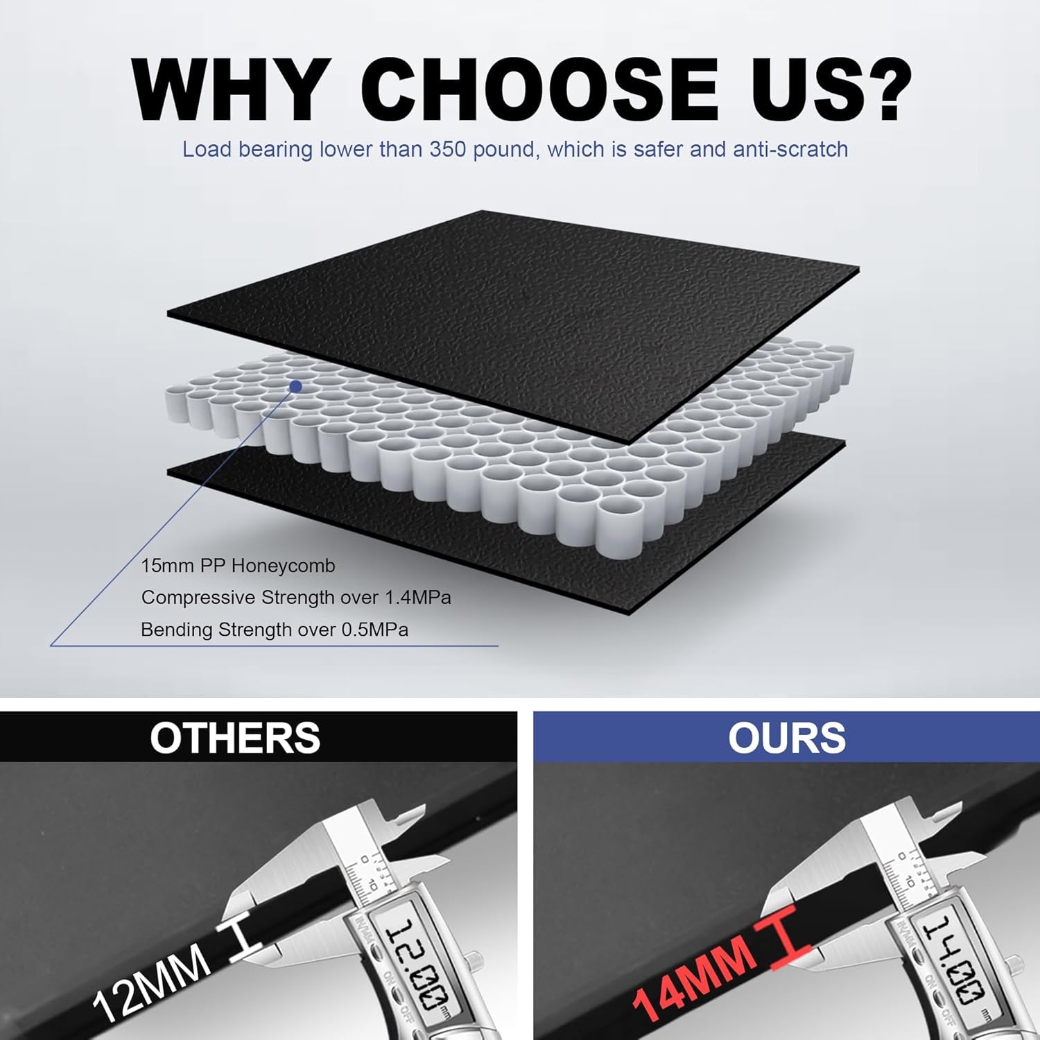 Quad Fold Hard Truck Bed Tonneau Cover Compatible with 2009-2014 Ford F150 F-150 (Excl. Raptor Series) Styleside 5.5 FT-66 Inch Aluminum Bed