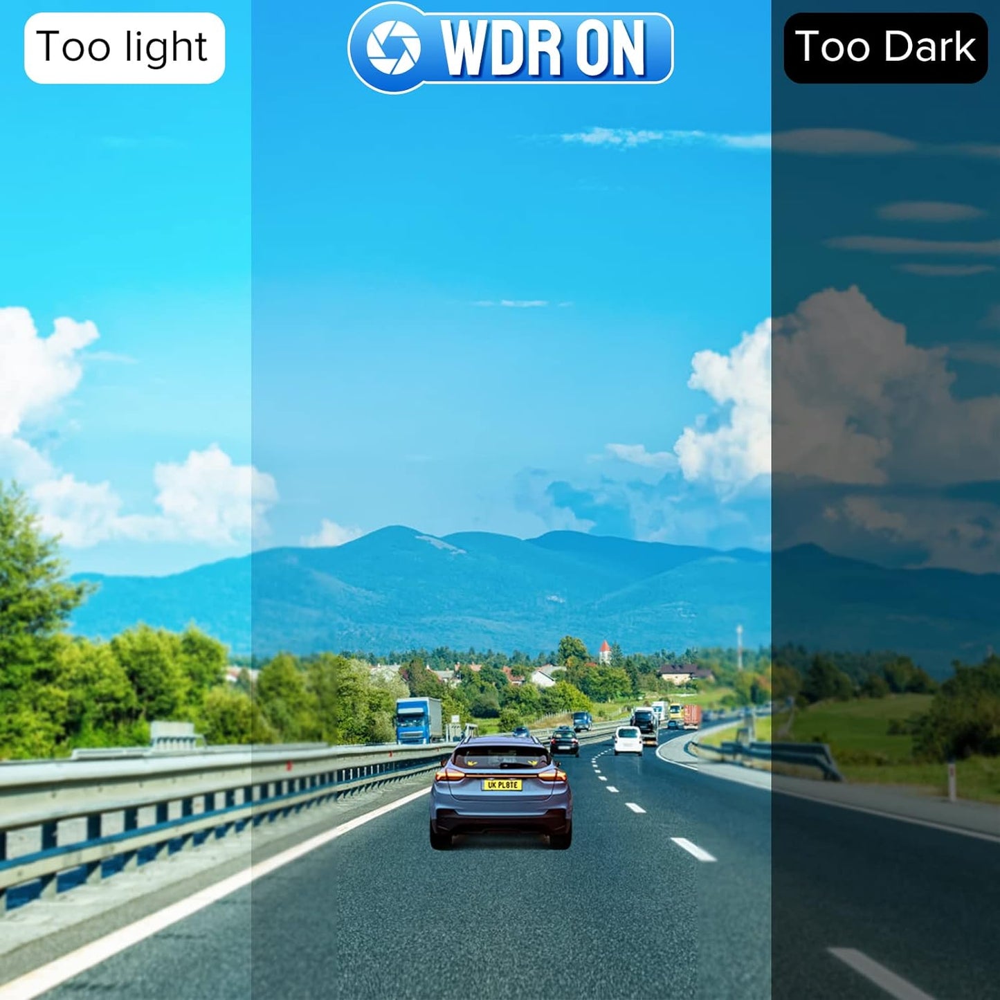 Dash Cam, 2K Dash Camera for Cars Wifi FHD, Mini Car Camera, Dash Cam Front with Free 64GB SD Card, 160° Wide Angle, Loop Recording, Night Vision, 24H Parking Monitor, Support 128GB Max