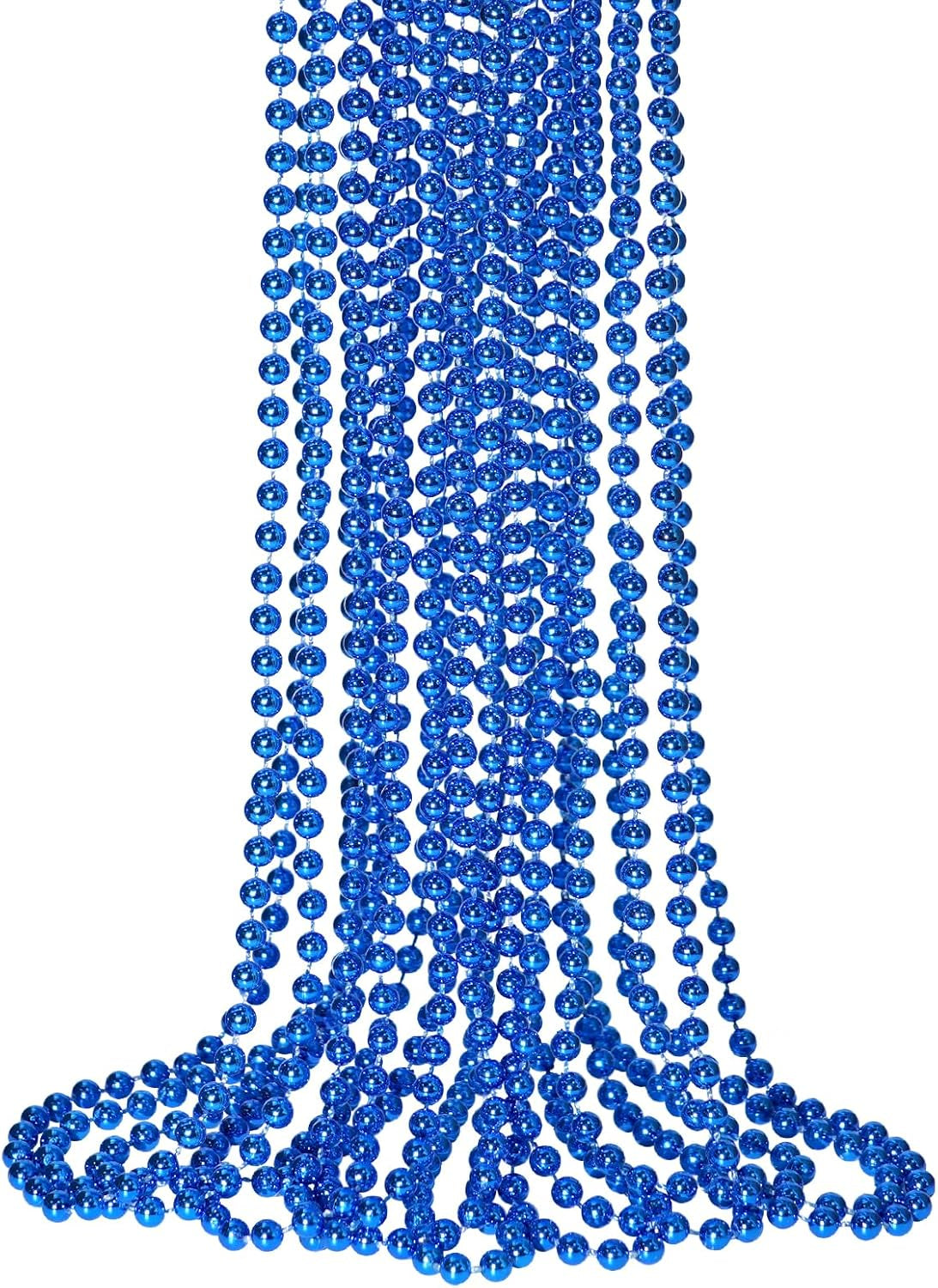 12 PCS St. Patricks Day Beads Necklace, 33" Green Mardi Gras Beads Necklaces Christmas Necklaces Irish Saint Patricks Necklaces for St. Patricks Day Mardi Gras Parade Throws Birthday Party Favors