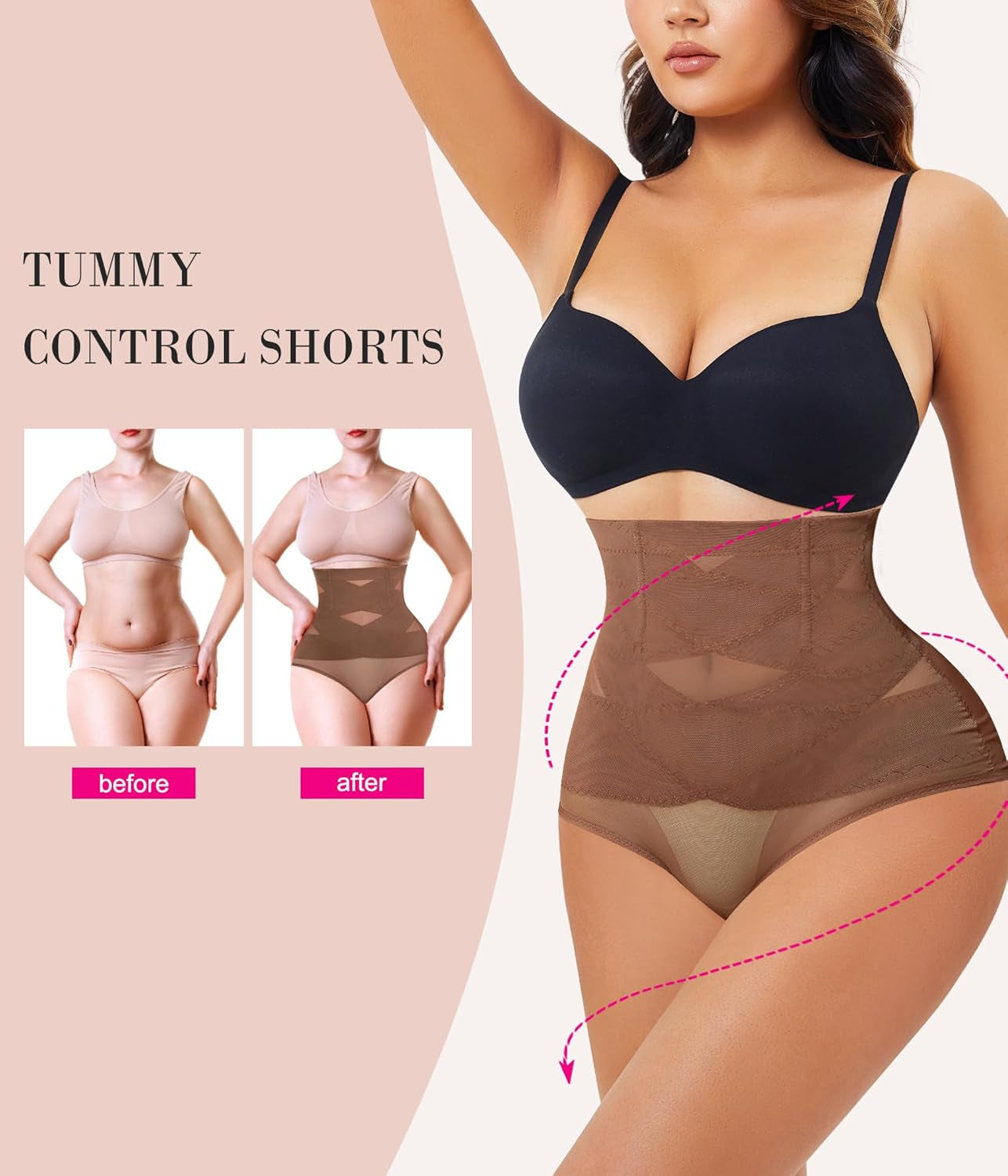 Womens' Tummy Control High Waist Trainer Body Shaper