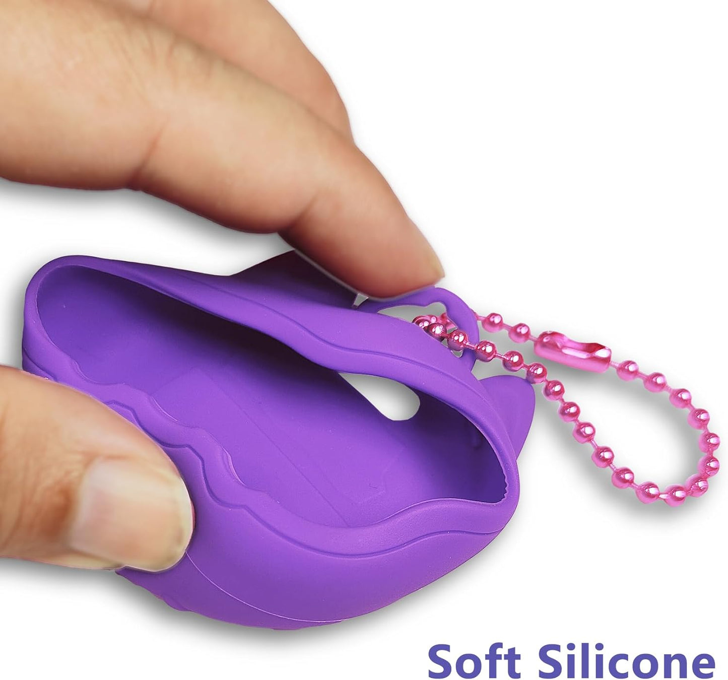 Silicone Cover Case for Tamagotchi Uni Interactive Virtual Pet, Screen Protector for Tamagotchi Uni Pet Band Accessories(Silicone Cover) (Purple) ZOUSA