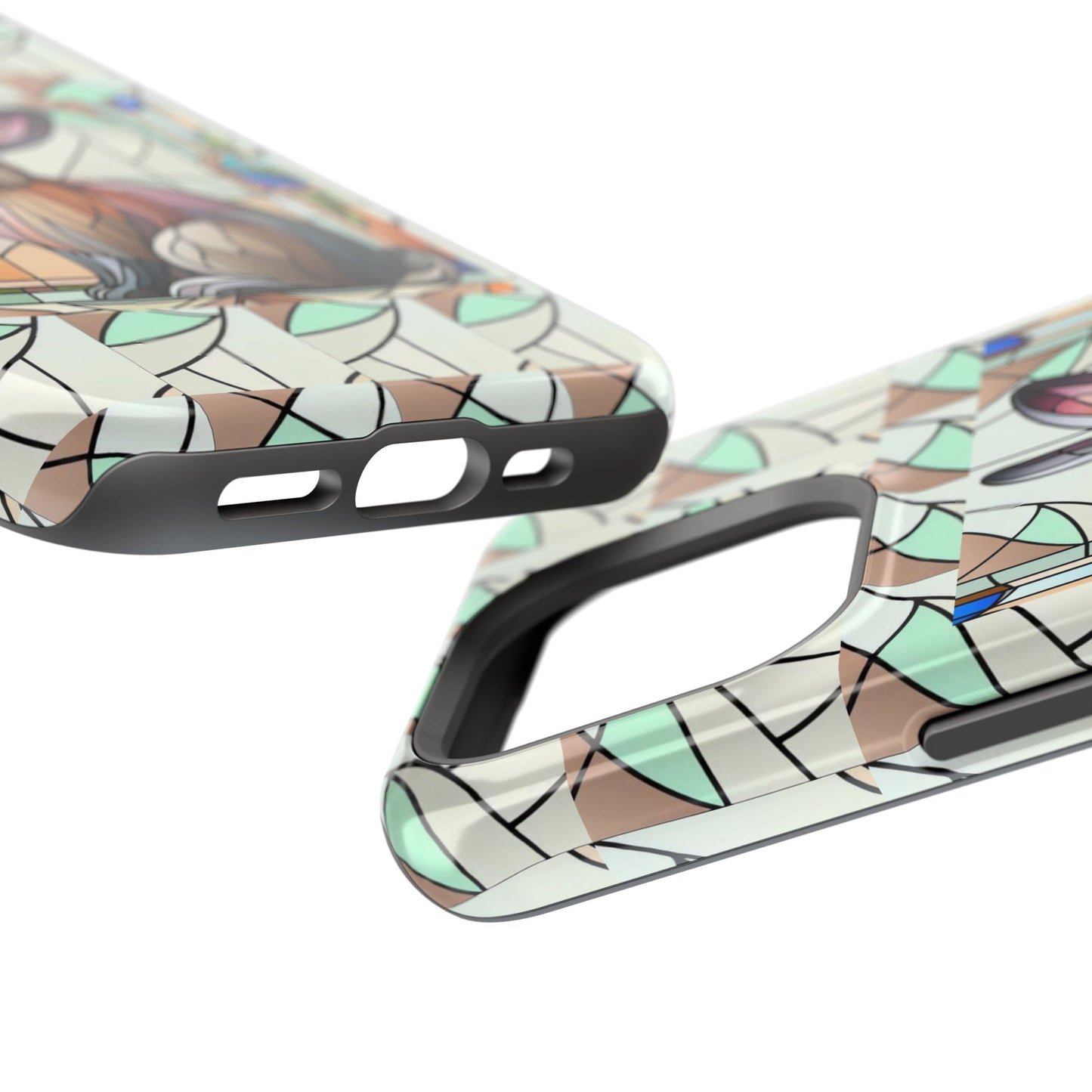 Flemish Giant Rabbit Animal Stained Glass Design Magnetic Tough Cases