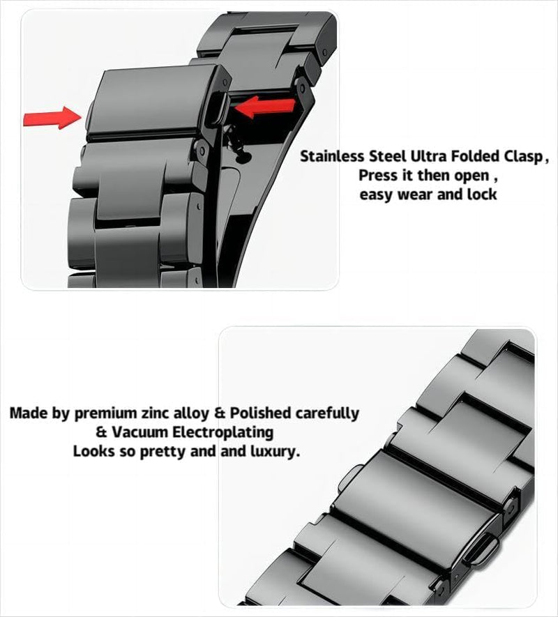 38/40/41Mm 42/44/45Mm Cool Women Chain Smartwatch Bands Compatible for Apple Watch Bands Series 9/8/7/6/SE/5/4 Stylish Replacement Watch Strap for Iwatch 9/8 Bracelet Gift to Her