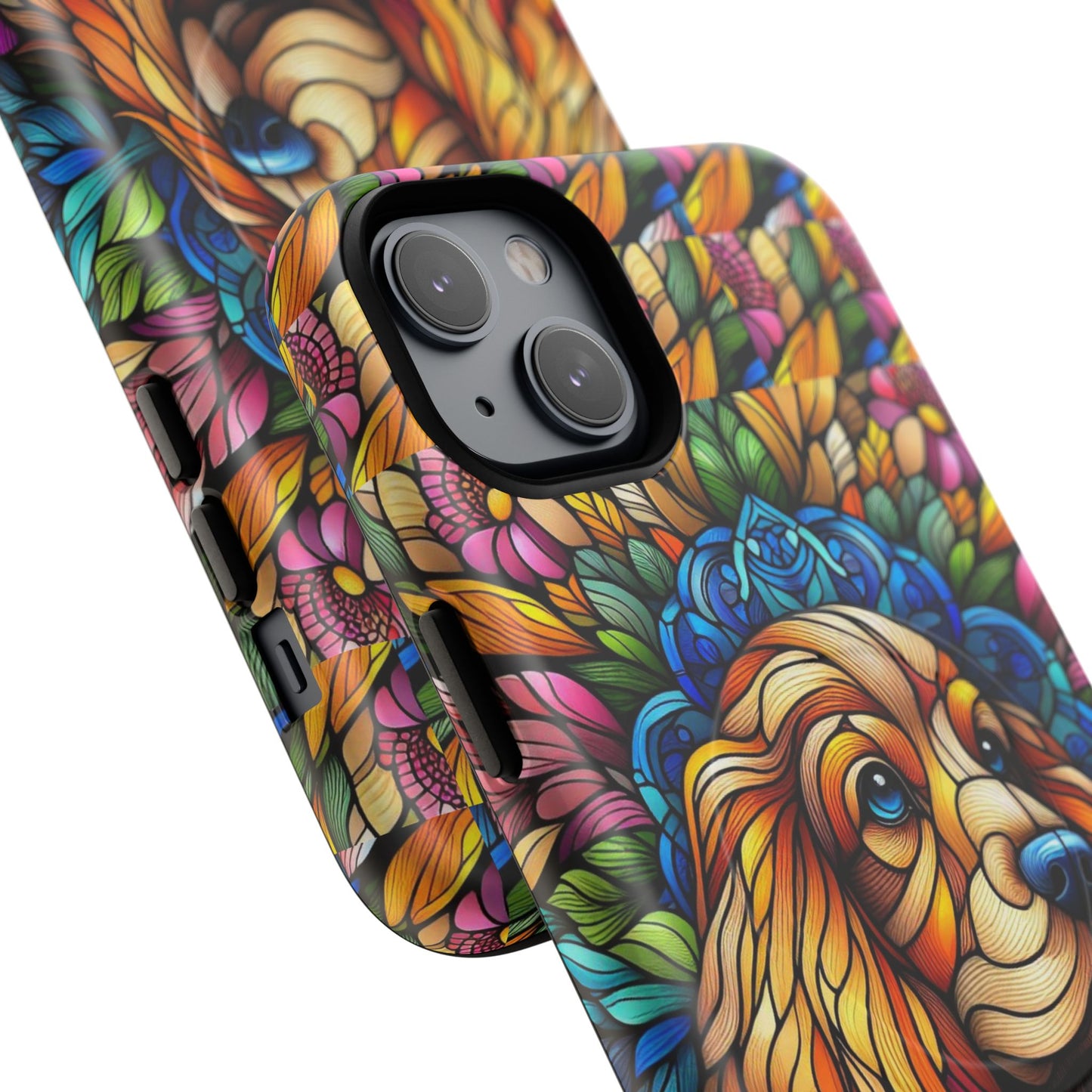 Dog Stained Glass Magnetic Cases