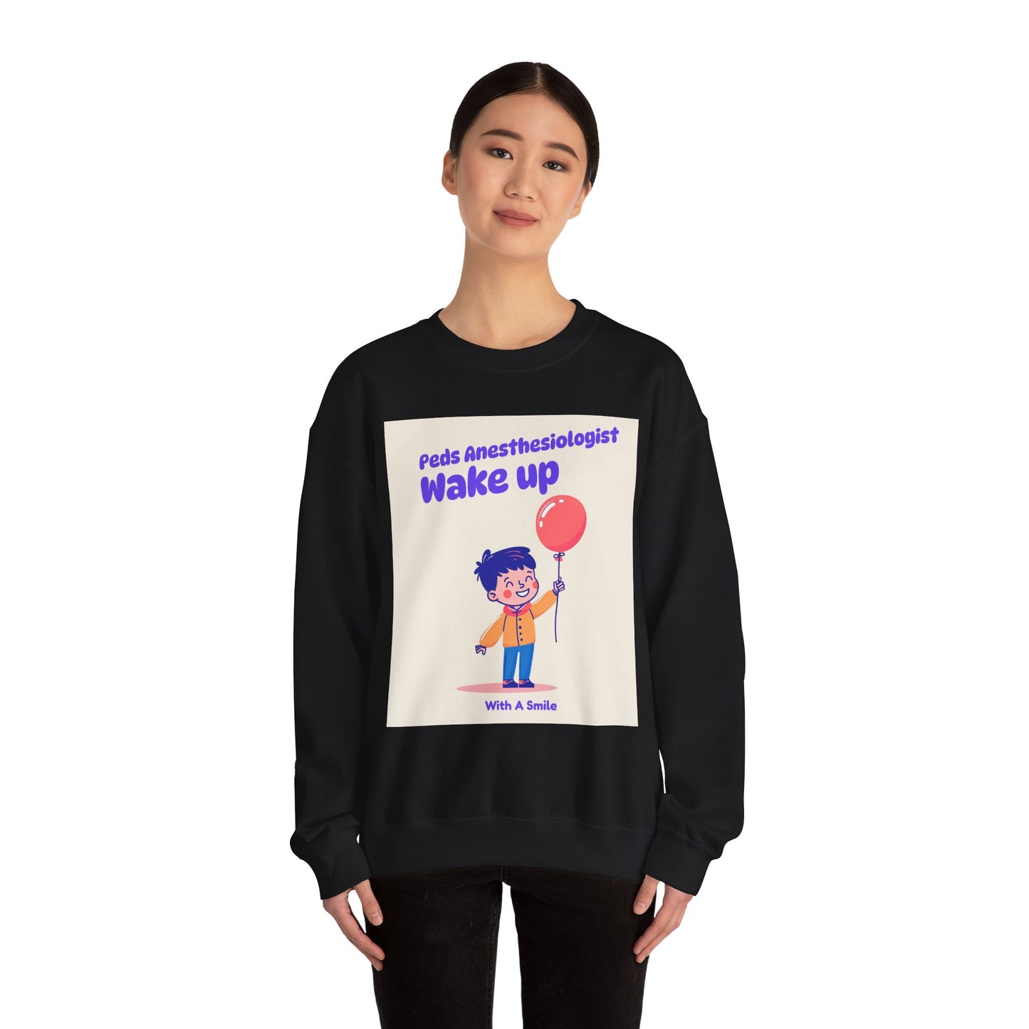 Pediatrics Peds Anesthesiologist Crewneck Sweatshirt