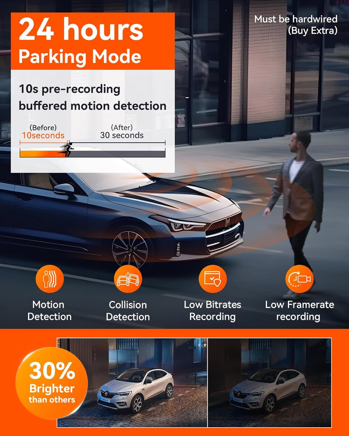 N5 4 Channel Wifi 360° All Sides Dash Cam, STARVIS 2 IR Night Vision, 2.7K+1080P*3 Front Rear inside Dashcam, Voice Control, GPS, 24 Hours Buffered Parking Mode Dash Camera, Support 512GB Max
