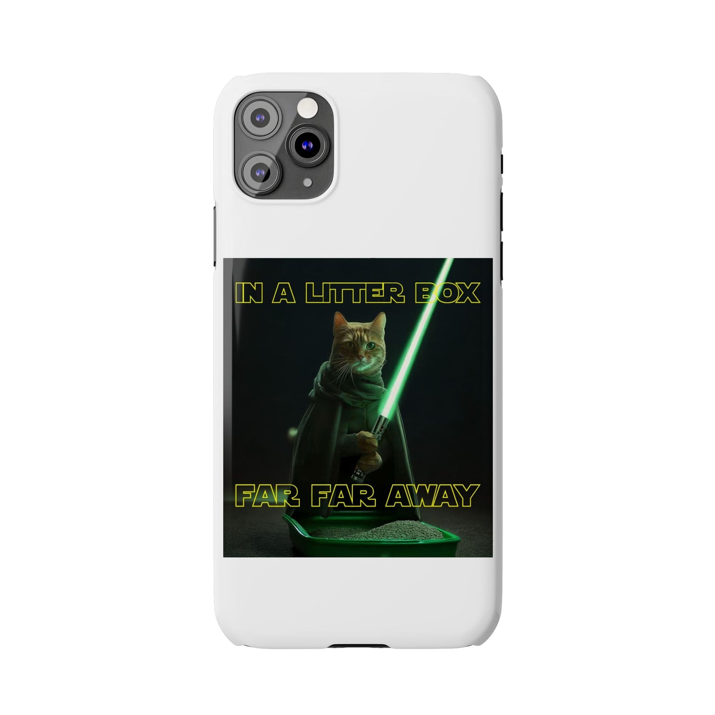 STAR WARS CAT IN A LITTER BOX FAR FAR AWAY  Slim Phone Cases