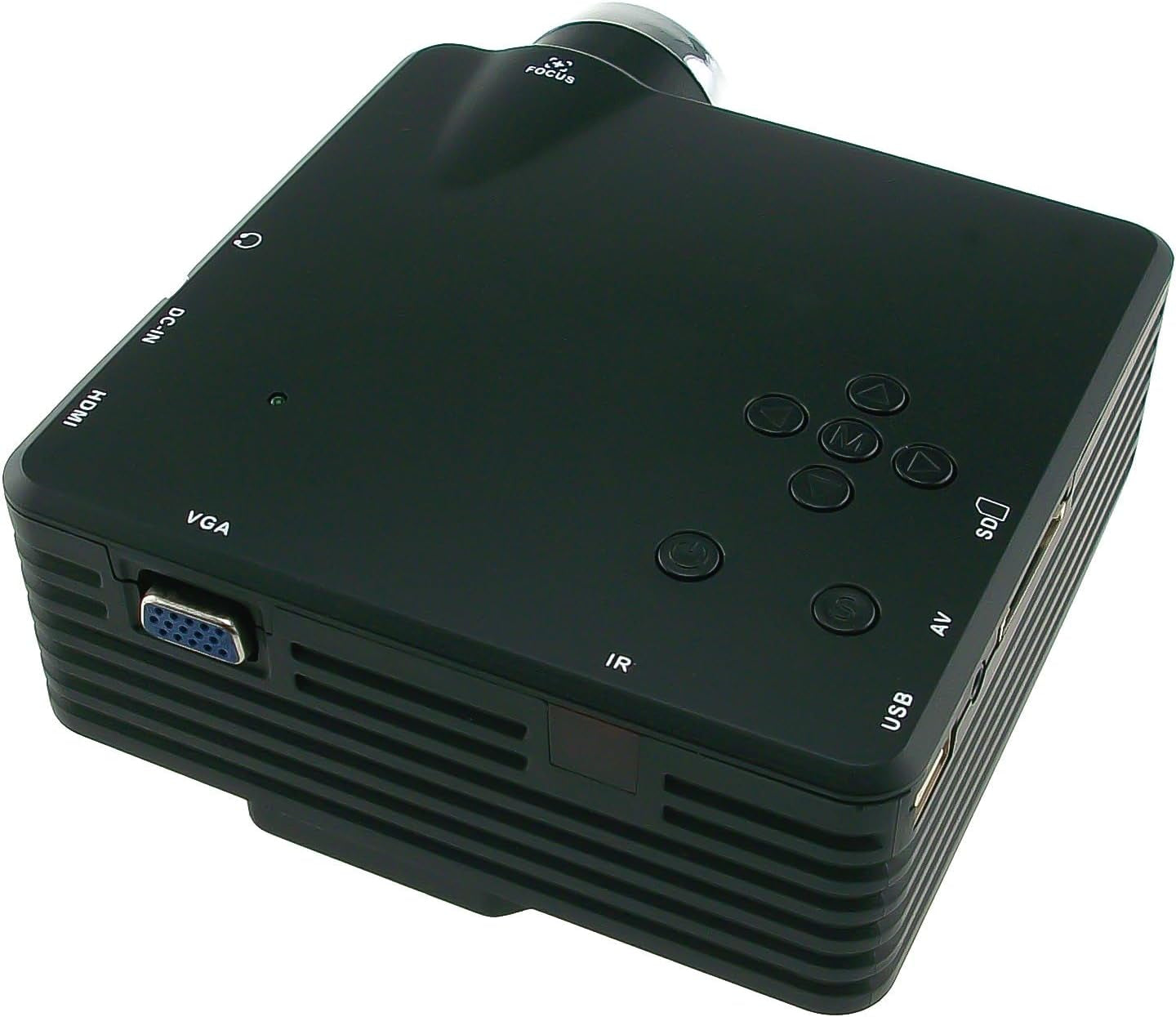 INNOLIFE 720P Mini Projector, Portable Projector for Outdoor Indoor Home, Input AV PC Laptop VGA HDMI USB SD CARD HDMI Video Gaming Console