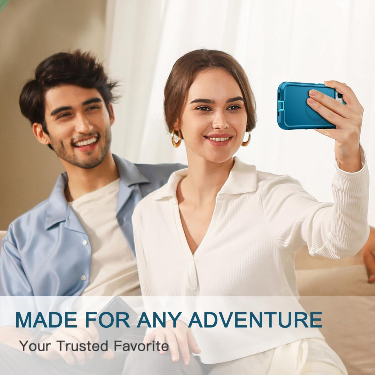 For Iphone 16E Case [Compatible with Magsafe] Shockproof 3-Layer Full Body Protection [Without Screen Protector] Rugged Heavy Duty Cover Case for Apple Iphone 16E 6.1",Turquoise