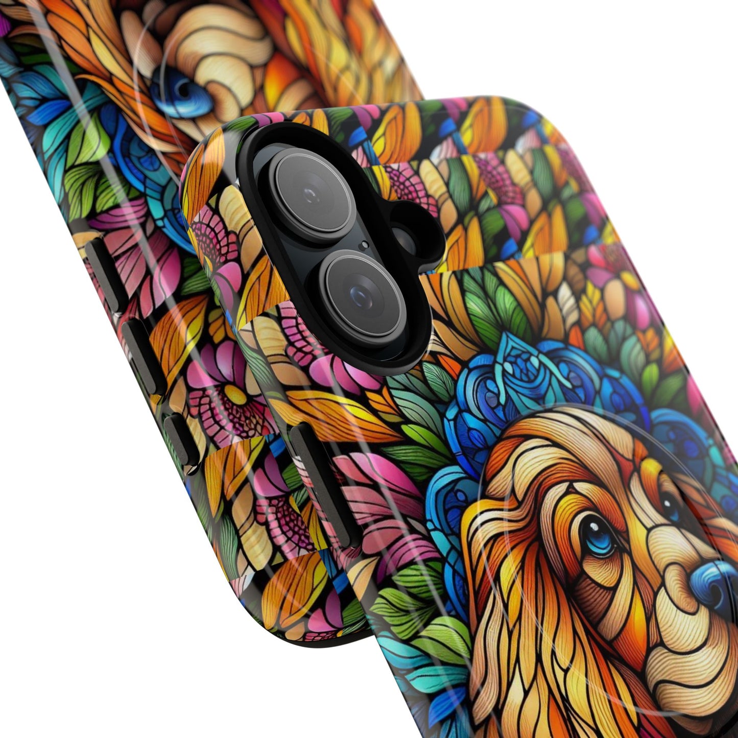 Dog Stained Glass Magnetic Cases