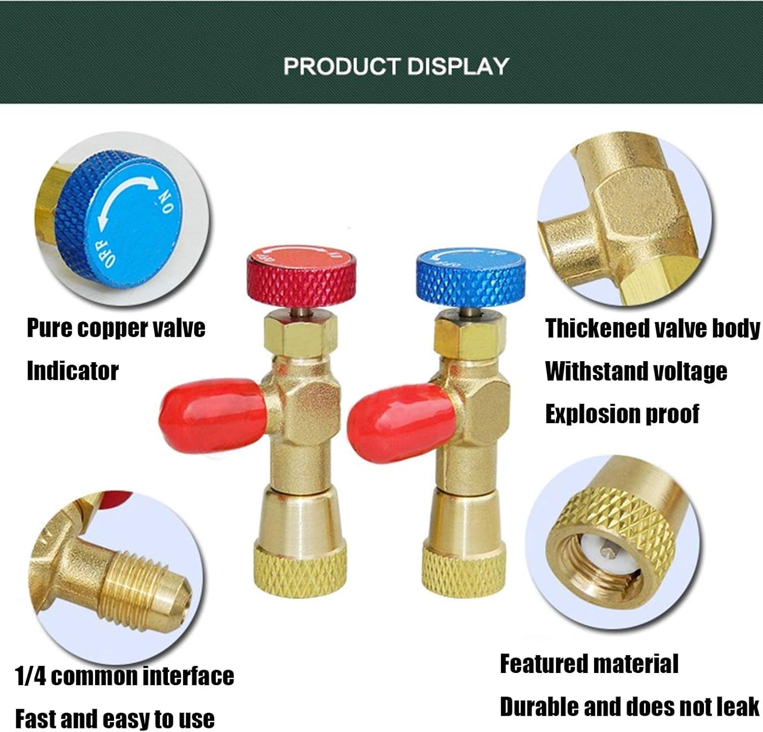 1/4 Brass R22 Refrigerant Can Bottle Tap Valve Opener Fluoride Tools, 1/4 SAE Thread