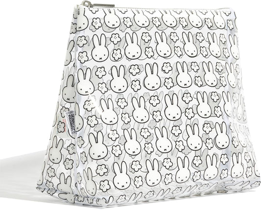 Washbag - Miffy Toiletry Bag, Clear Makeup Bag, Ideal for Cosmetics Travel Accessories, Toiletries Essentials Bag for Women, Teenage Girls UK