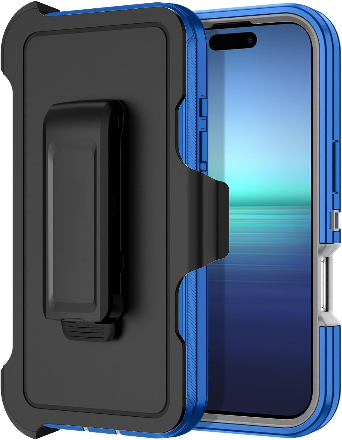 For Iphone 16E Case [Compatible with Magsafe] Shockproof 3-Layer Full Body Protection [Without Screen Protector] Rugged Heavy Duty Cover Case for Apple Iphone 16E 6.1",Turquoise