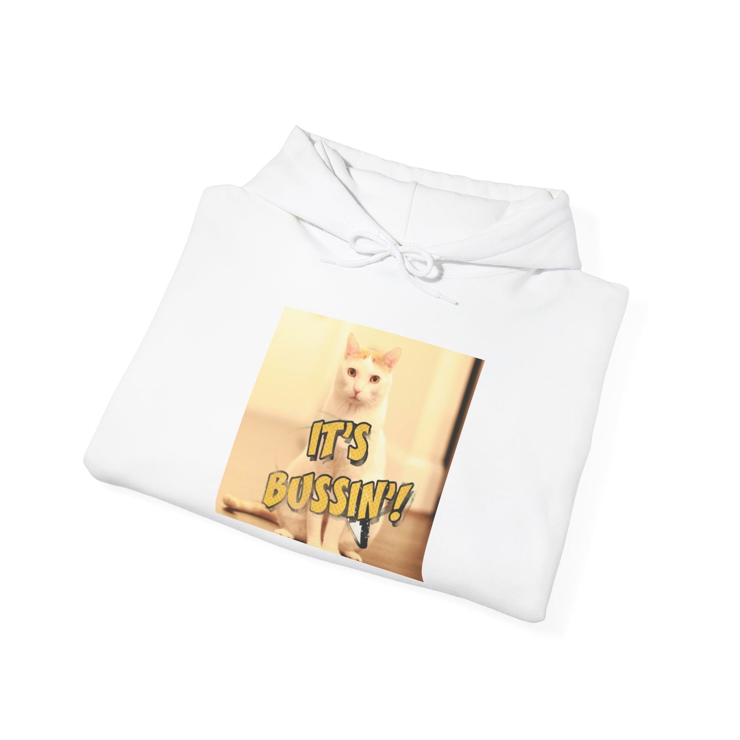 IT 'S BUSSIN CAT Unisex Heavy Blend™ Hooded Sweatshirt