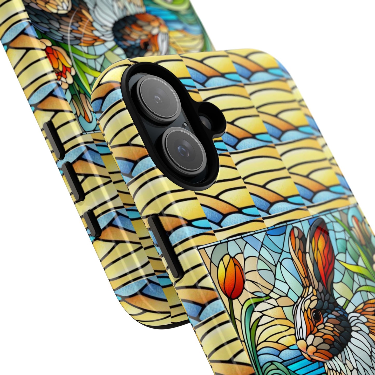 Dutch Rabbit Animal Stained Glass Design Tough Magnetic Cases