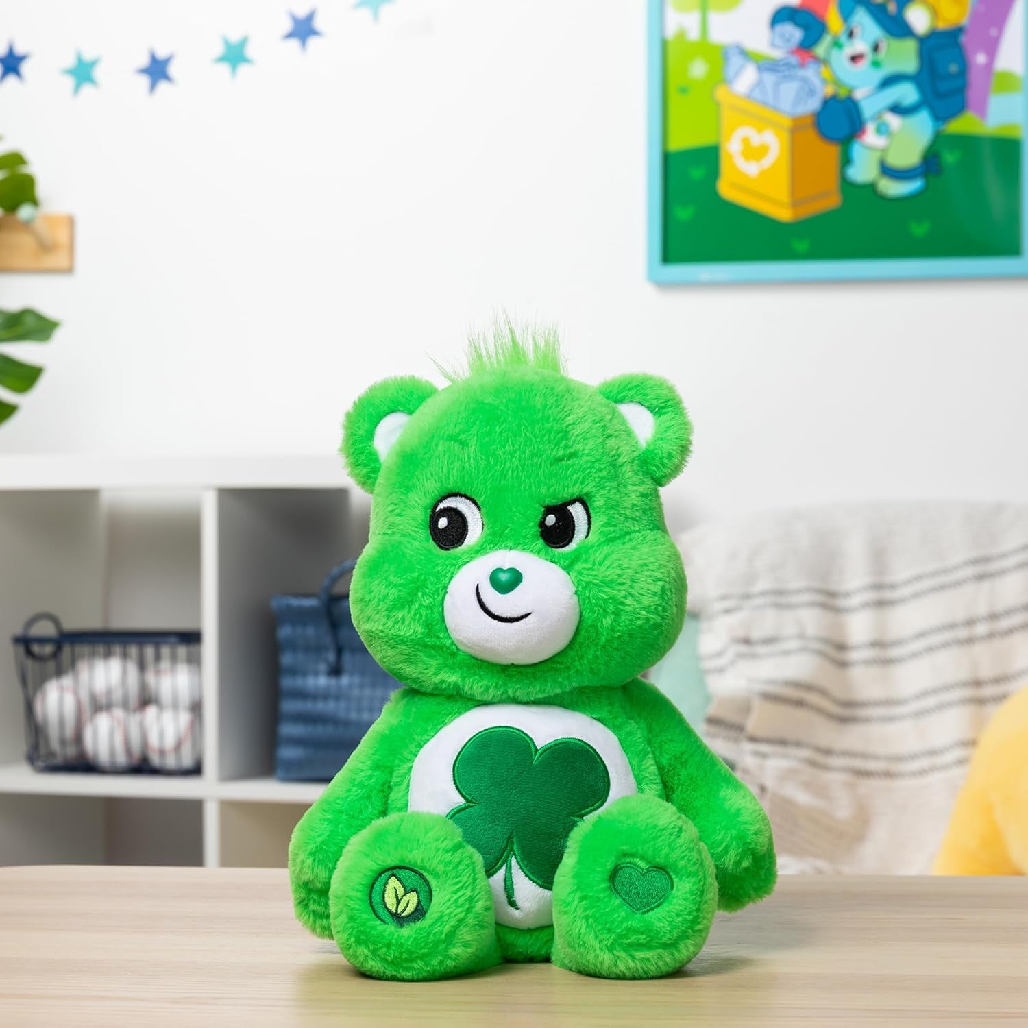 | Good Luck Bear 35Cm Medium Plush | Collectable Cute Plush Toy, Cuddly Toys for Children, Soft Toys for Girls Boys, Cute Teddies Suitable for Girls and Boys Ages 4+ | Basic Fun 22064 UK UK