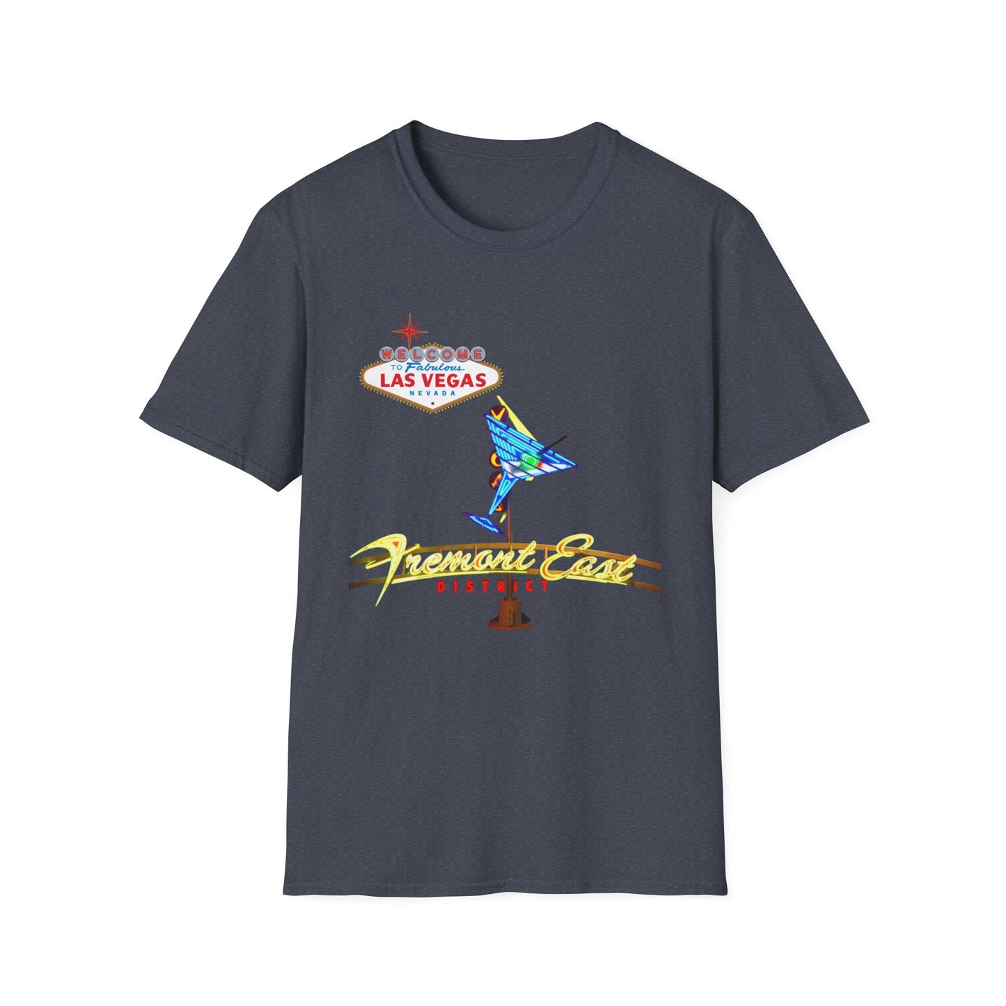 RETRO LAS VEGAS Fremont East Entertainment District Unisex Softstyle T-Shirt