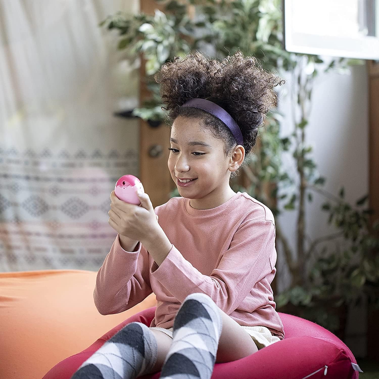 Bandai Pix-The Next Generation of Virtual Reality Pet with Camera, Games and Collectable Characters-Floral, Pink BanUK