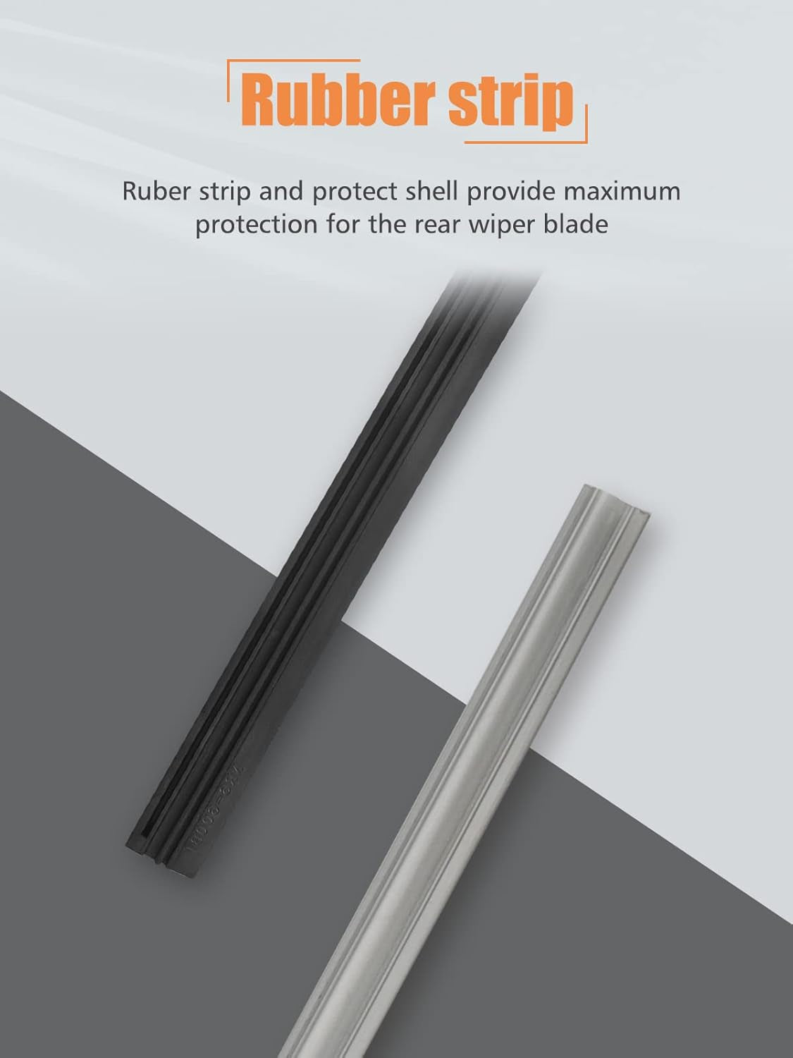 Rear Windshield Wiper Blade Replacement for Toyota RAV4 2013-2018, Highlander 2020-2023, Jeep Compass 2018-2022 - Back Wiper Blade OEM Factory Accessories Replacement 85242-42040, 10 Inches