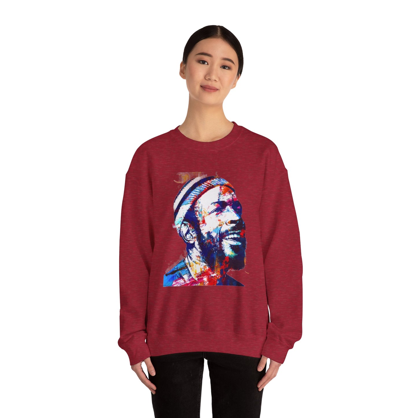 Marvin Gaye Abstract Paintings Unisex Heavy Blend™ Crewneck Sweatshirt