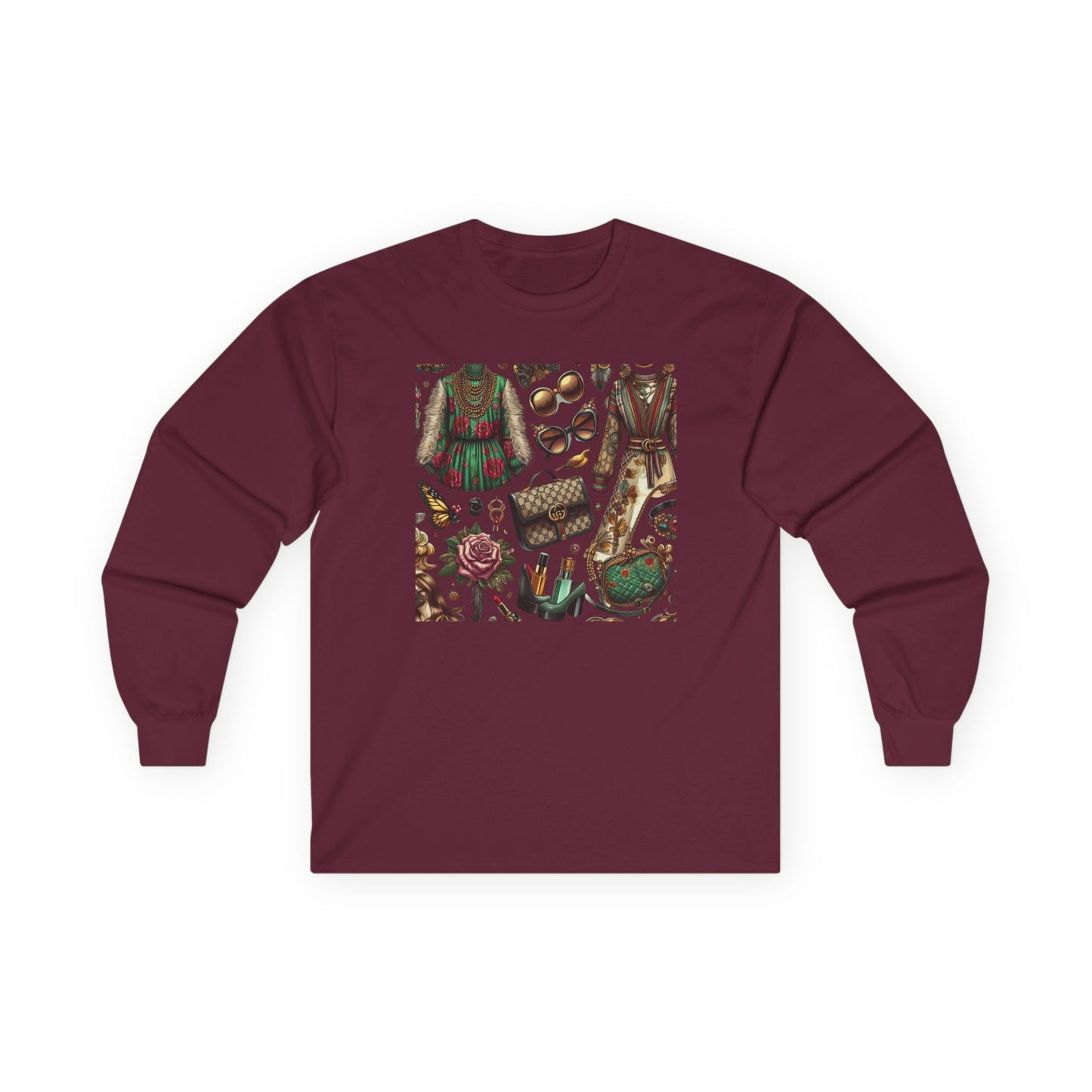 Bohemian Vibes Gucci-Inspired Unisex Ultra Cotton Long Sleeve Tee