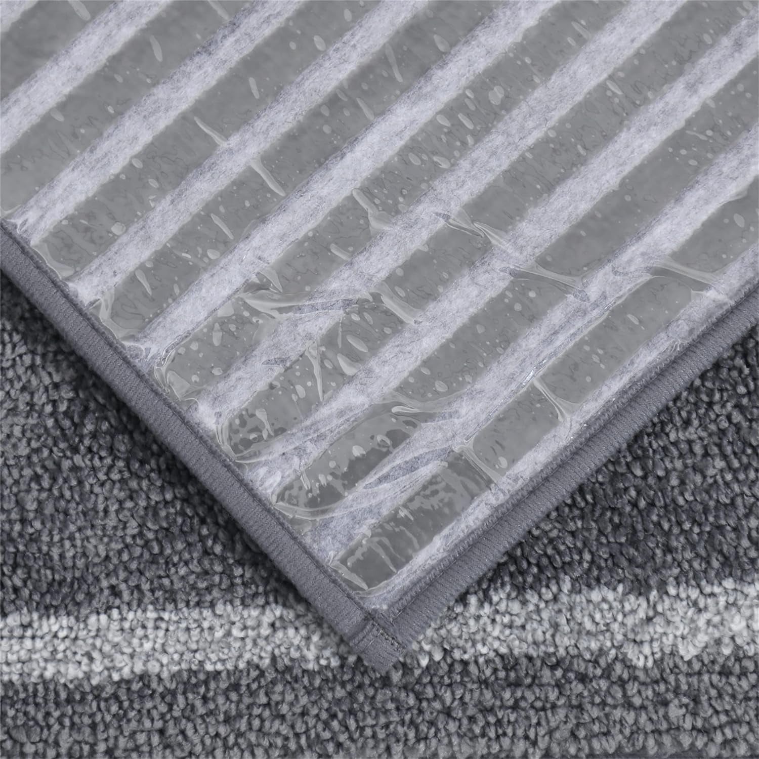 Soft Stair Treads Non-Slip Carpet Mat 28Inx9In Indoor Stair Runners for Wooden Steps,Stair Rugs for Kids and Dogs, 100% Polyester TPE Backing 10Pcs,Grey,Square