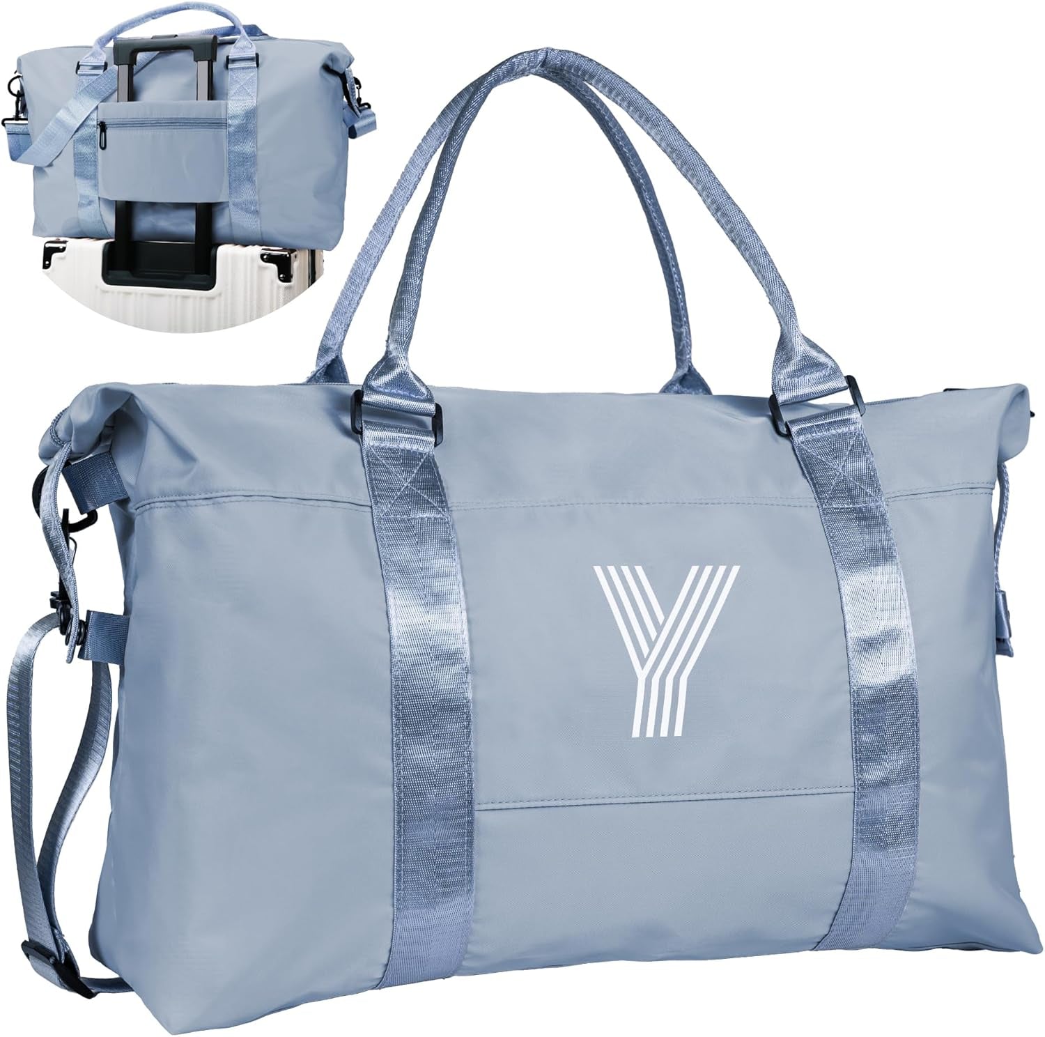 Gifts for Girls - 5 6 7 8 9 10 11 12 13 14 15 16 18 Year Old, Initial Travel Duffel Bag, Girl Personalized Bags, Kids Sports Bag, Monogram Overnight Bag for Kid, Gift for Friend (Letter B)