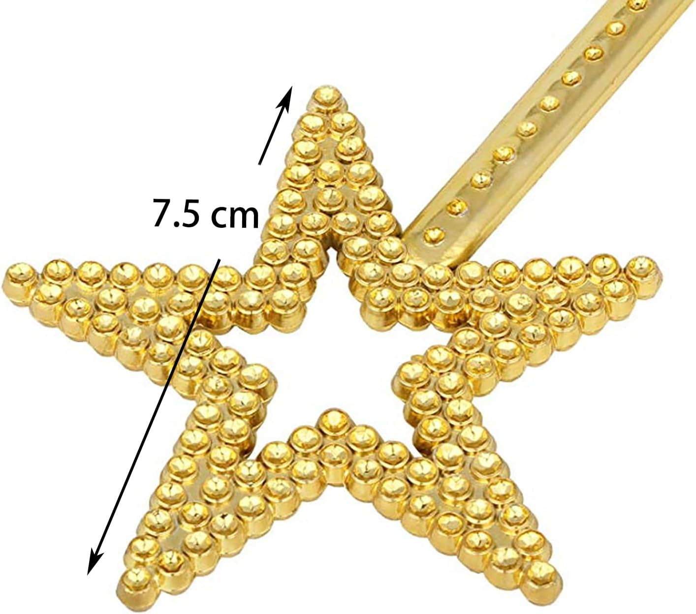 Star Wand,2 Pieces13 Inches Gold Fairy Princess Angel Wand Sticks for Girls Costume Birthday Party Wedding Halloween Christmas Cosplay