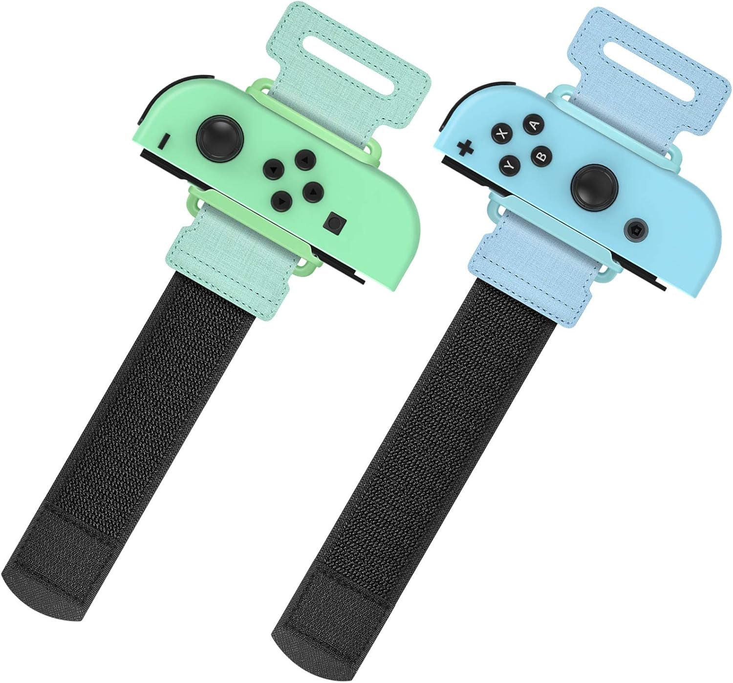 Wrist Bands for Nintendo Switch Just Dance 2025 2024 2023 & Zumba Burn It Up, Adjustable Elastic Straps for Switch & Switch OLED Joy Con Controller, 2 Pack Wristbands for Kid and Adult - Black