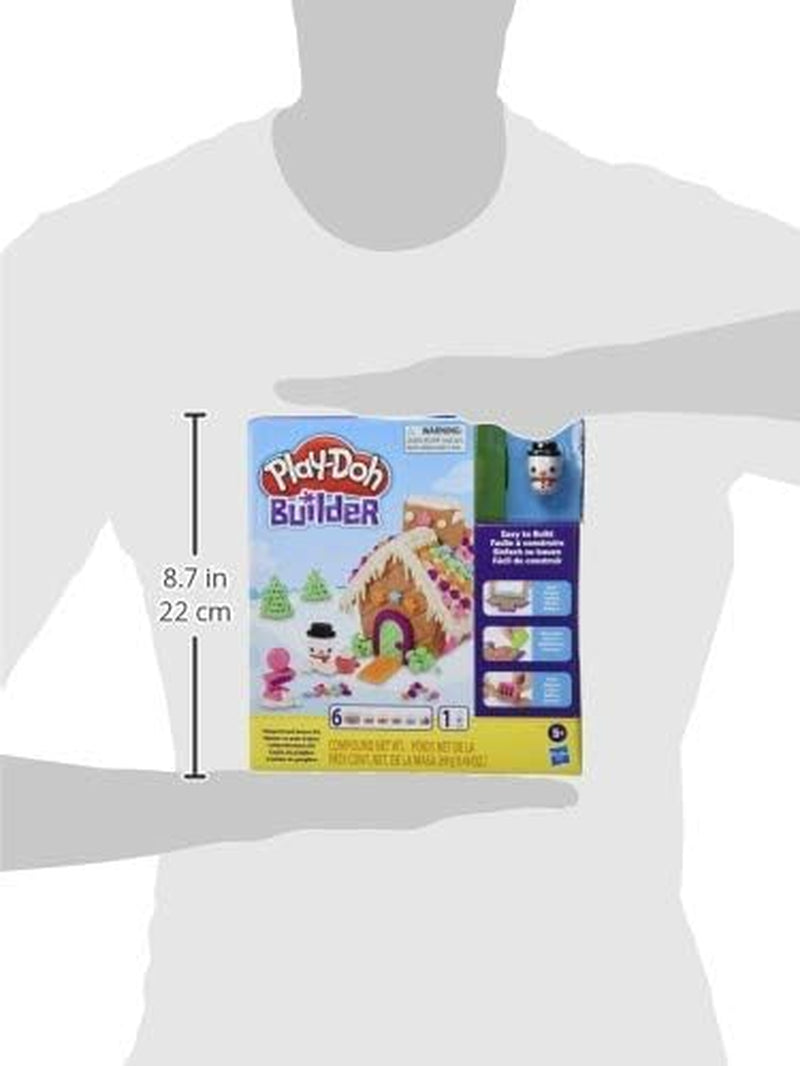 Builder Gingerbread House Toy Building Kit for Kids 5 Years and up with 6 Non-Toxic  Colors - Easy to Build DIY Craft Set (Amazon Exclusive)