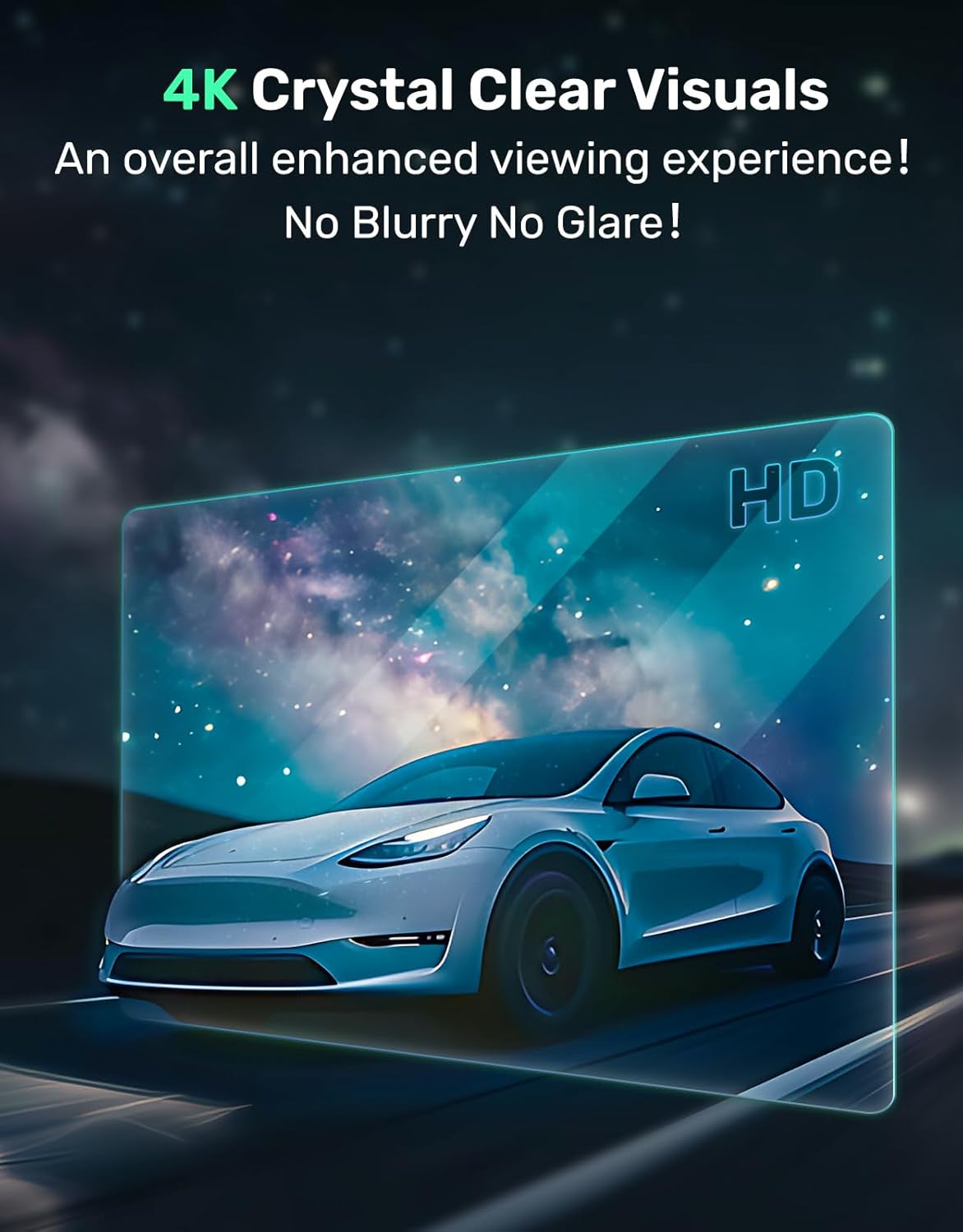 Upgraded 2024 Tesla Model Y/3 Screen Protector Accessories [No Fingerprints & Glare] [Easy-Install] 9H Matte Tempered Glass Design for Model Y(2020-2024)Model 3(2017-2023)-15In with Aligment Frame