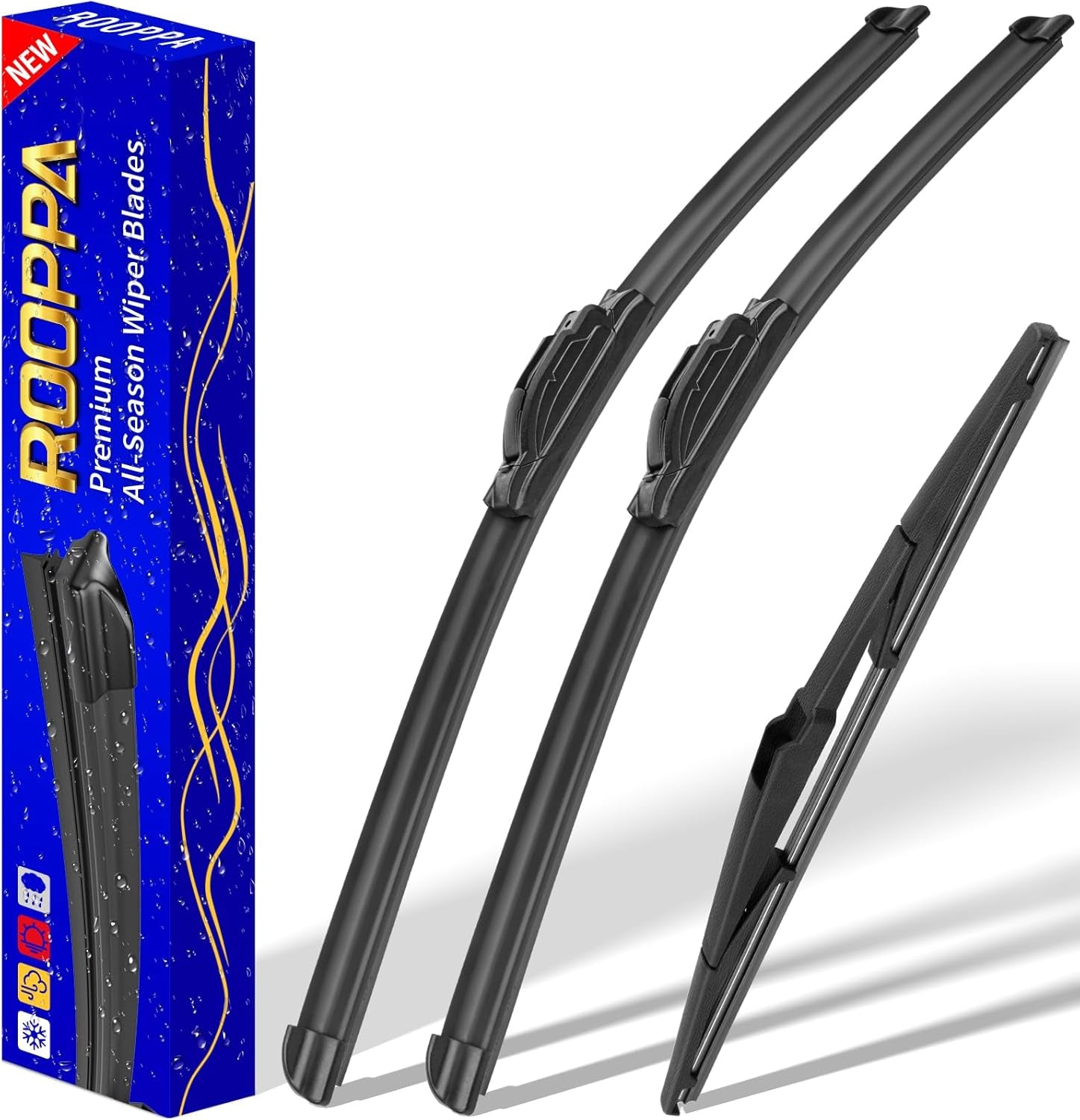 3 Wipers Replacement for 2012-2016 Honda CRV CR-V, Windshield Wiper Blades Original Equipment Replacement - 26"/16"/13" (Set of 3) U/J HOOK