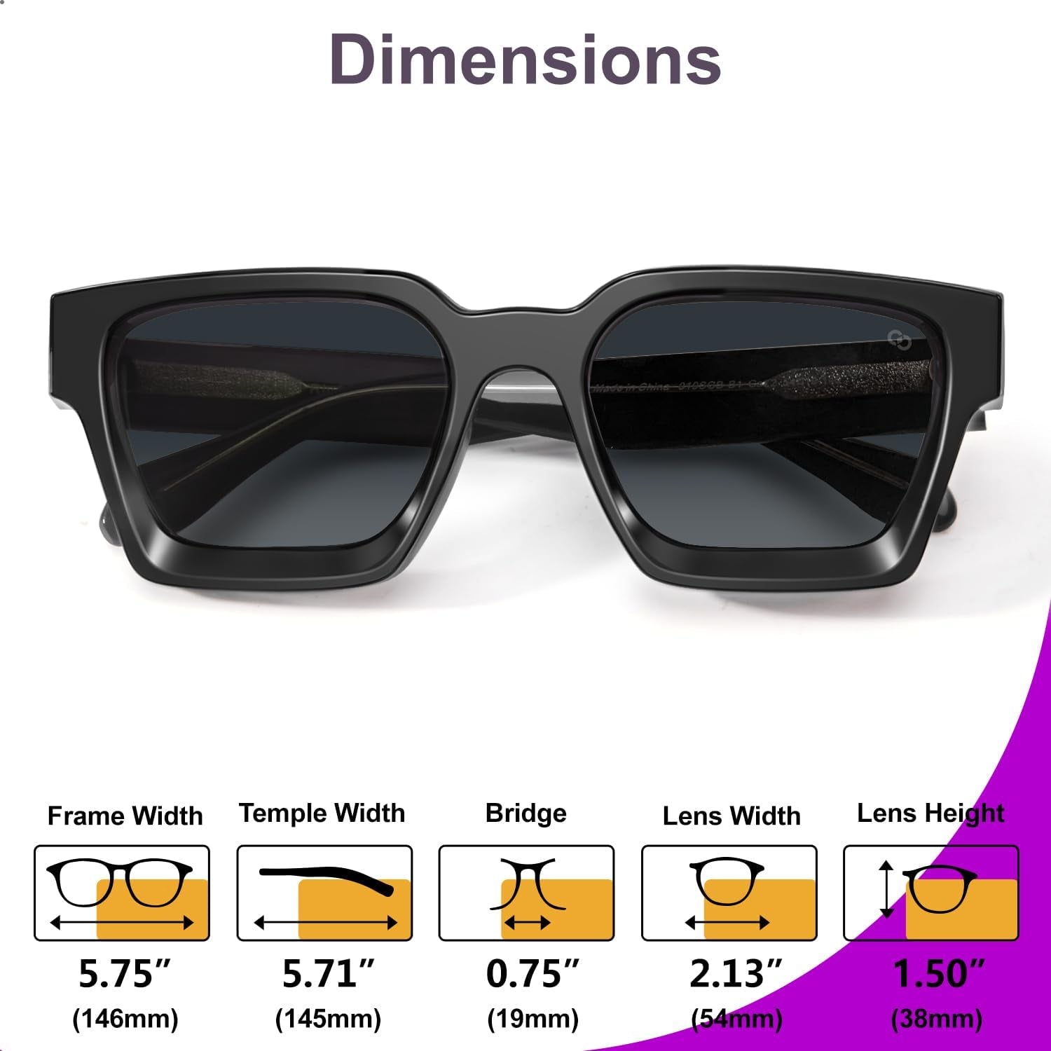 Fashion 100% UV400 Protection Rectangle TR90 Y2K Sunglasses Accessories for Women Men RIVER