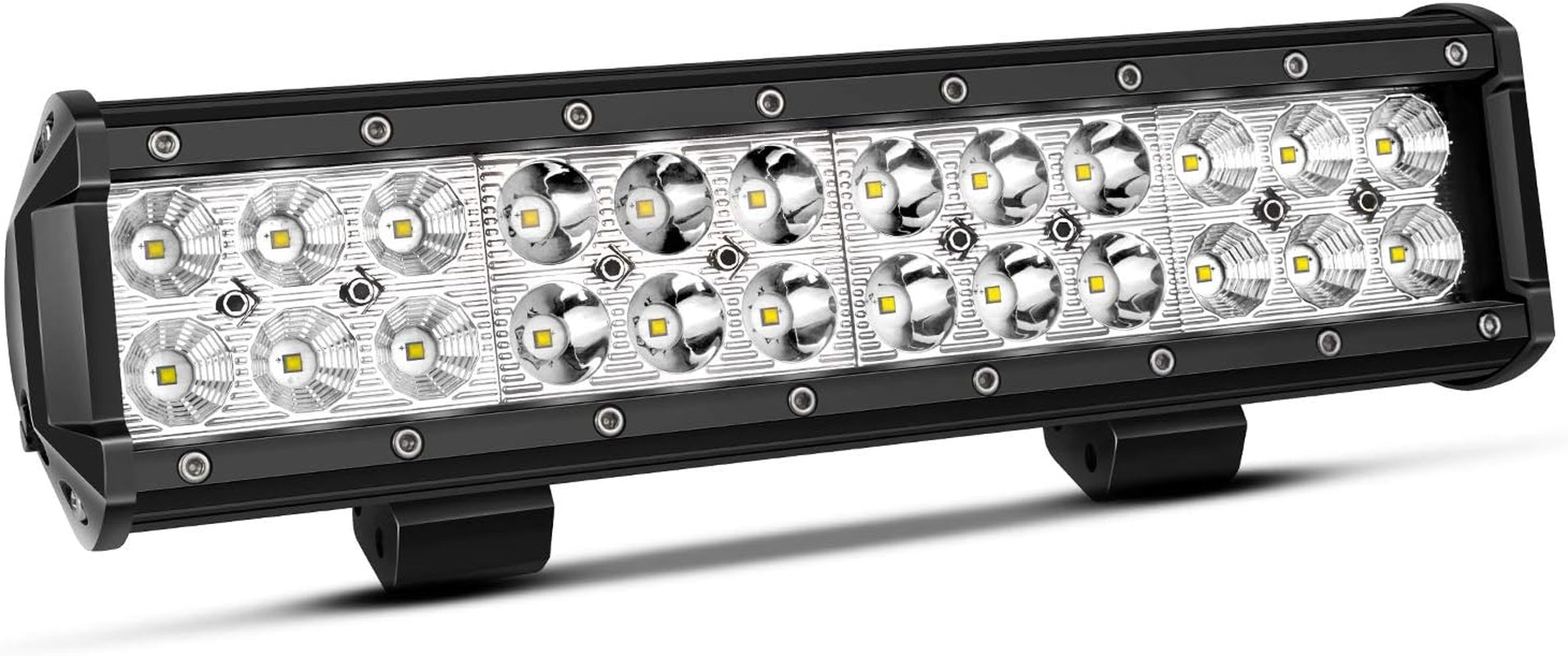 12 Inch LED Light Bar Spot Flood Combo Beam 180W Double Row Light Bar off Road Driving Led Work Lights for UTV ATV Truck Boat Waterproof