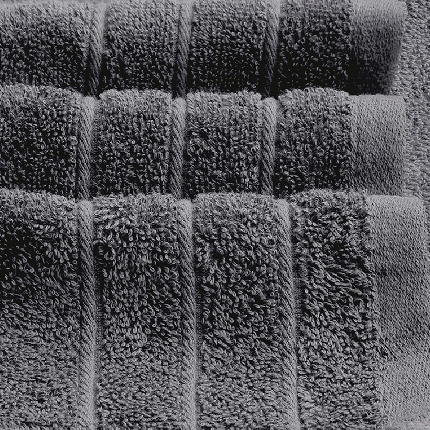 Pack of 4 Extra Large Bath Towels 30 X 60 Inches, 100% Cotton, Larger & Lighter, Quicker to Dry, Lighter Weight, Super Soft and Absorbent, Perfect Bathroom Towels (Dark Grey)