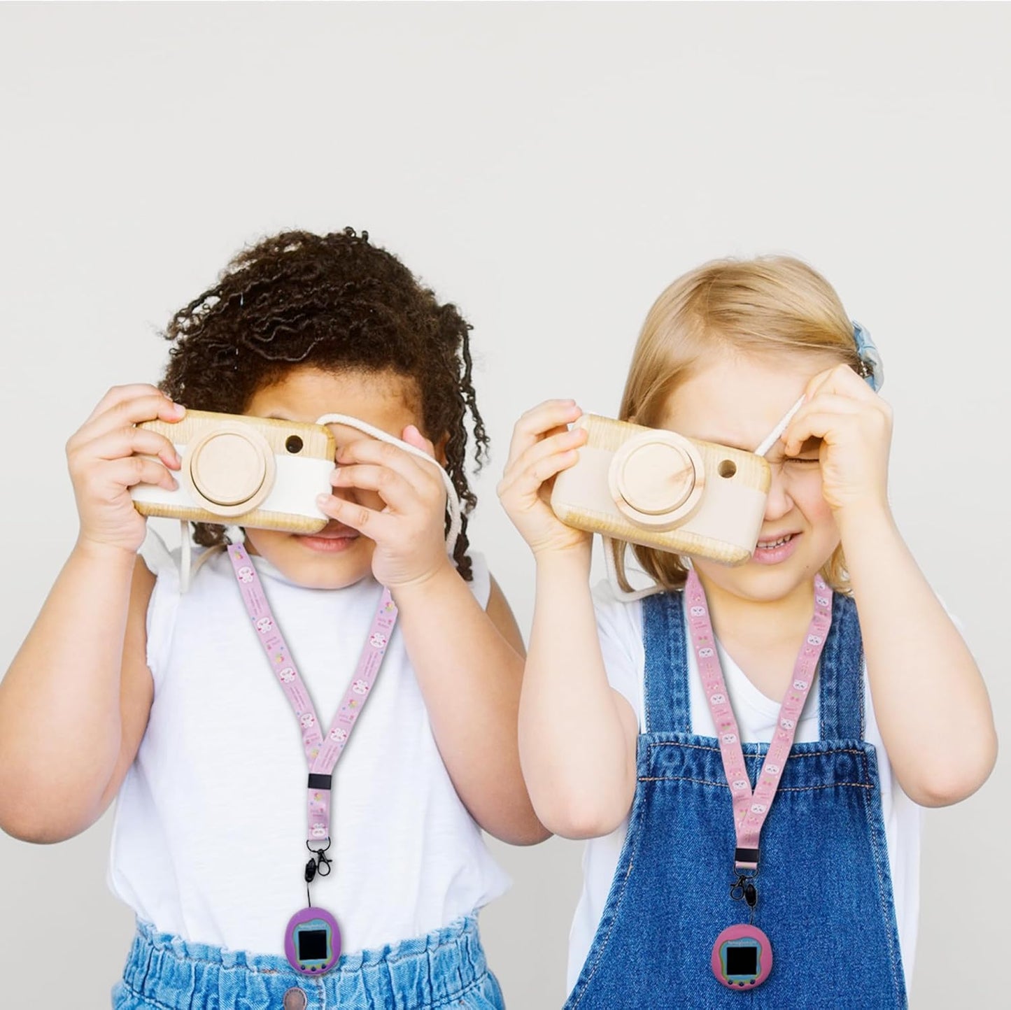 Silicone Case Cover, Lanyard and Screen Protector Film for Tamagotchi Uni Virtual Interactive Pet Game Machine (Purple) ZOUSA