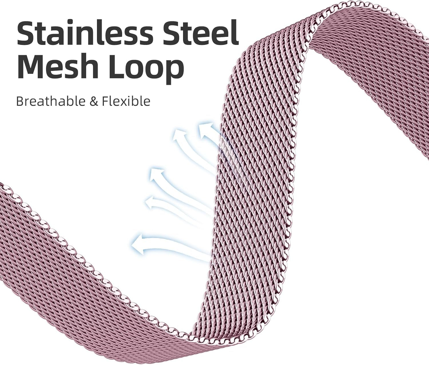 Slim Milanese Loop Compatible with Apple Watch Band 40Mm 41Mm 38Mm 42Mm 44Mm 45Mm 46Mm 49Mm Women, Thin Stainless Steel Mesh Loop Magnetic Wristbands for Iwatch SE Series 10 9 8 7 6 5 4 3 2 1